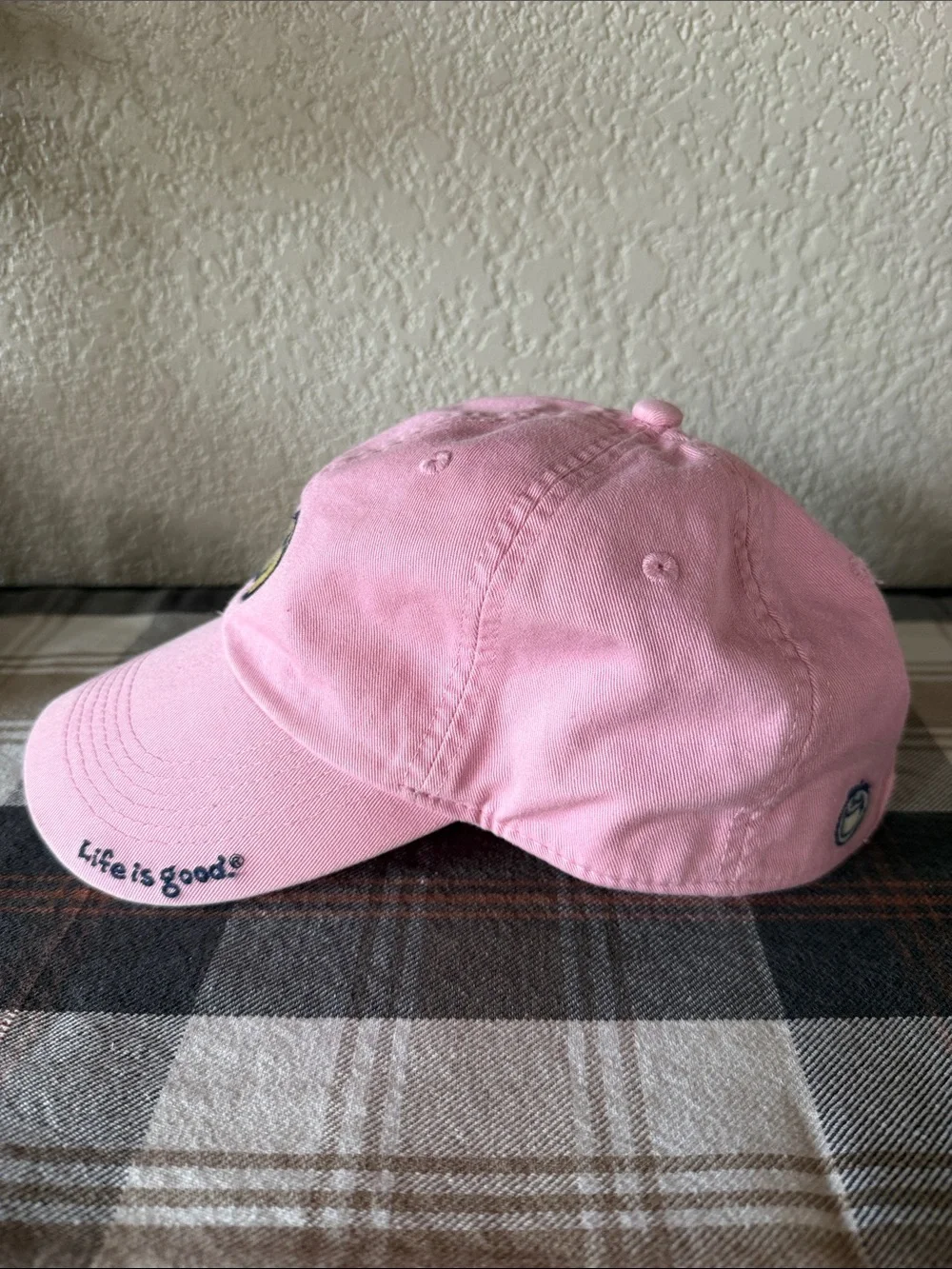 Life is good Happy Pink Flip Flops Chill Baseball Cap